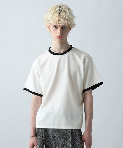 HARE(ハレ)の「クラシックリンガーTEE(HARE)(Tシャツ/カットソー・メンズ・ホワイト/ブルー/グレー/ネイビー・FREE)」の16枚目の写真