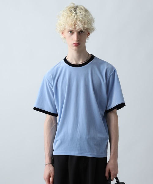 HARE(ハレ)の「クラシックリンガーTEE(HARE)(Tシャツ/カットソー・メンズ・ホワイト/ブルー/グレー/ネイビー・FREE)」の21枚目の写真