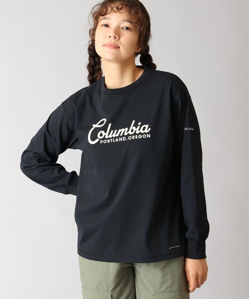 Columbia（コロンビア）の「Columbia/ ウィメンズチャールズドライブロングスリーブTシャツ /コロンビア（Tシャツ/カットソー・レディース・ブラック/チャコール/ブラウン/グリーン/ホワイト/ブラック系その他/グレー・L/M/S/XL）」の3枚目の写真