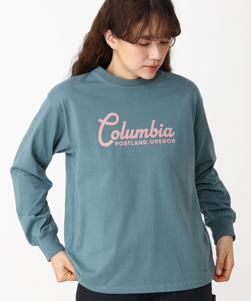 Columbia（コロンビア）の「Columbia/ ウィメンズチャールズドライブロングスリーブTシャツ /コロンビア（Tシャツ/カットソー・レディース・ブラック/チャコール/ブラウン/グリーン/ホワイト/ブラック系その他/グレー・L/M/S/XL）」の7枚目の写真