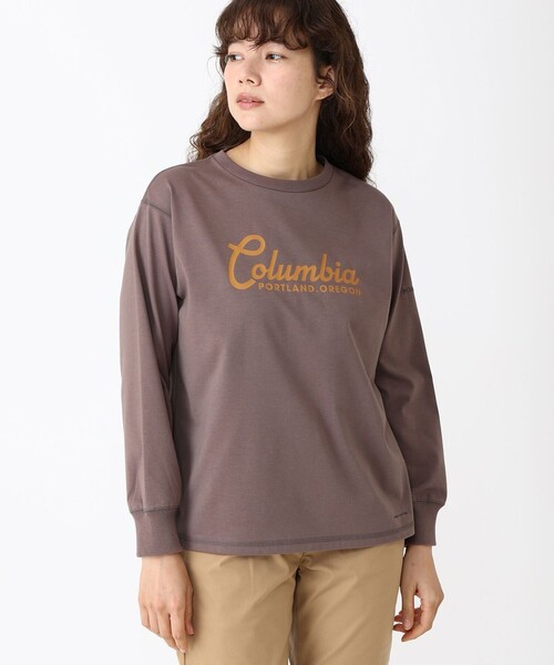 Columbia（コロンビア）の「Columbia/ ウィメンズチャールズドライブロングスリーブTシャツ /コロンビア（Tシャツ/カットソー・レディース・ブラック/チャコール/ブラウン/グリーン/ホワイト/ブラック系その他/グレー・L/M/S/XL）」の5枚目の写真