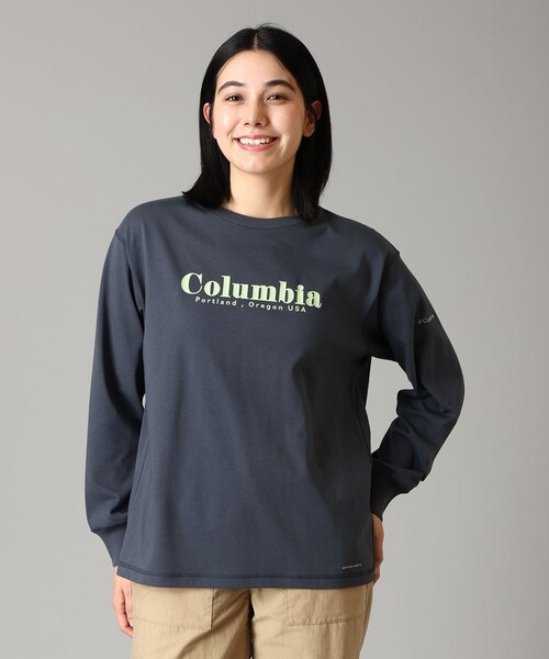Columbia(コロンビア)の「UVカット Columbia/ ウィメンズ チャールズドライブ ロングスリーブクルー /コロンビア(Tシャツ/カットソー・レディース・ブラック/チャコール/ブラウン/グリーン/ホワイト/ブラック系その他/グレー/ブラック系その他2/ライトブラウン/ベージュ/セージグリーン・L/M/S/XL)」の5枚目の写真
