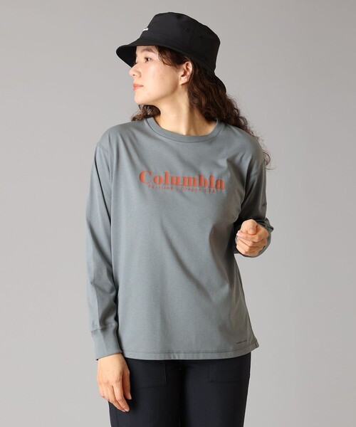 Columbia(コロンビア)の「UVカット Columbia/ ウィメンズ チャールズドライブ ロングスリーブクルー /コロンビア(Tシャツ/カットソー・レディース・ブラック/チャコール/ブラウン/グリーン/ホワイト/ブラック系その他/グレー/ブラック系その他2/ライトブラウン/ベージュ/セージグリーン・L/M/S/XL)」の11枚目の写真