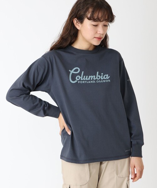 Columbia（コロンビア）の「Columbia/ ウィメンズチャールズドライブロングスリーブTシャツ /コロンビア（Tシャツ/カットソー・レディース・ブラック/チャコール/ブラウン/グリーン/ホワイト/ブラック系その他/グレー・L/M/S/XL）」の2枚目の写真