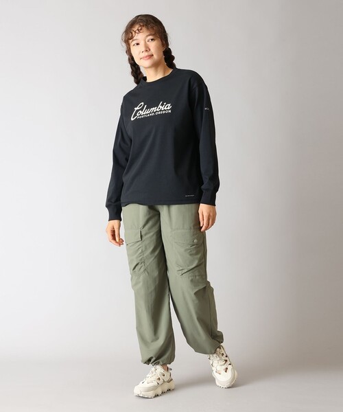 Columbia（コロンビア）の「Columbia/ ウィメンズチャールズドライブロングスリーブTシャツ /コロンビア（Tシャツ/カットソー・レディース・ブラック/チャコール/ブラウン/グリーン/ホワイト/ブラック系その他/グレー・L/M/S/XL）」の10枚目の写真