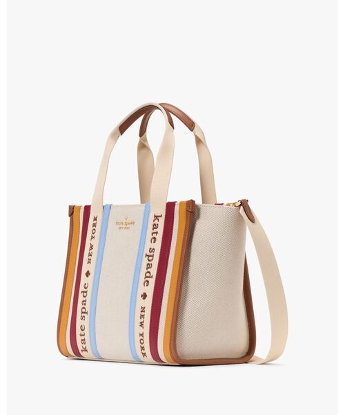 kate spade ストライプ トートバッグ マンハッタン ストライプ スモール トート | トートバッグ