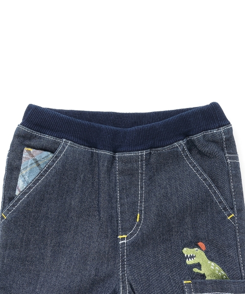 kladskap（クレードスコープ）の「恐竜ロング丈ストレートパンツ（その他パンツ・キッズ・ネイビー/レンガ・130cm/120cm/90cm/100cm/80ｃｍ/110cm）」の4枚目の写真