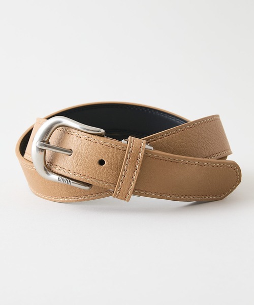 EDWIN（エドウィン）の「【EDWIN/エドウィン】35MM ダブルステッチベルト（ベルト・メンズ・ブラック/ダークブラウン/ネイビー/ブラウン/オフホワイト・FREE）」の4枚目の写真