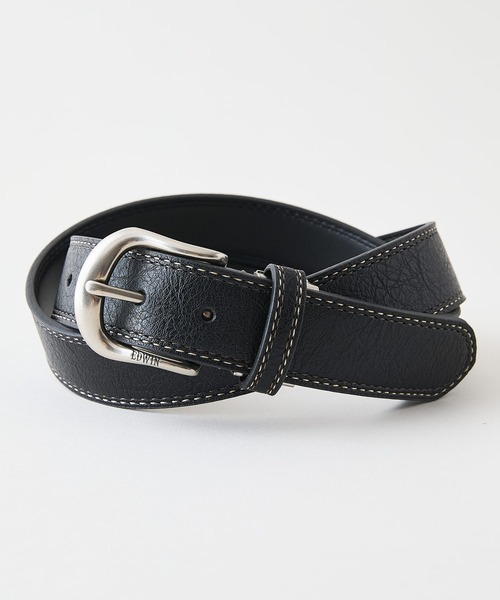 EDWIN（エドウィン）の「【EDWIN/エドウィン】35MM ダブルステッチベルト（ベルト・メンズ・ブラック/ダークブラウン/ネイビー/ブラウン/オフホワイト・FREE）」の3枚目の写真