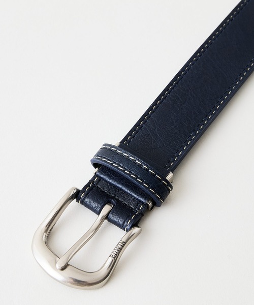 EDWIN（エドウィン）の「【EDWIN/エドウィン】35MM ダブルステッチベルト（ベルト・メンズ・ブラック/ダークブラウン/ネイビー/ブラウン/オフホワイト・FREE）」の9枚目の写真
