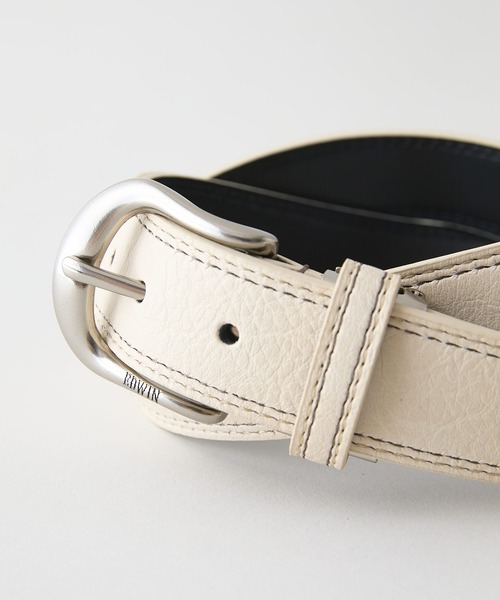 EDWIN（エドウィン）の「【EDWIN/エドウィン】35MM ダブルステッチベルト（ベルト・メンズ・ブラック/ダークブラウン/ネイビー/ブラウン/オフホワイト・FREE）」の16枚目の写真