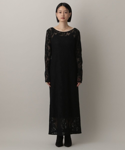 A part by(アパートバイ)の「ペイズリーレースワンピース(ワンピース・レディース・アイボリー/ブラック・FREE)」の10枚目の写真