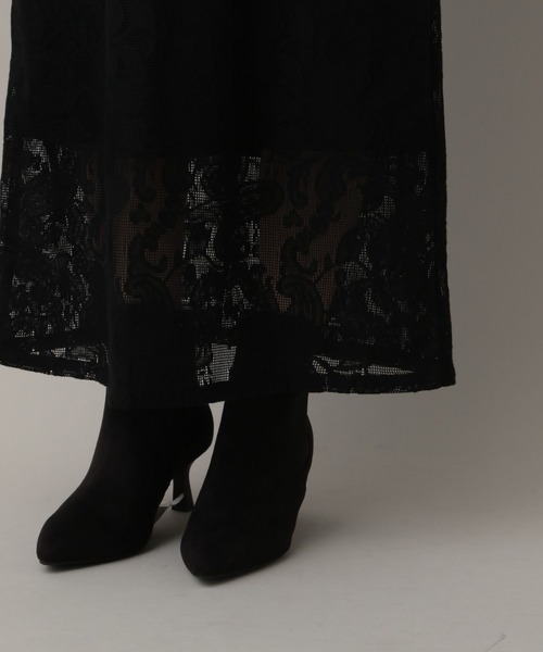 A part by(アパートバイ)の「ペイズリーレースワンピース(ワンピース・レディース・アイボリー/ブラック・FREE)」の16枚目の写真