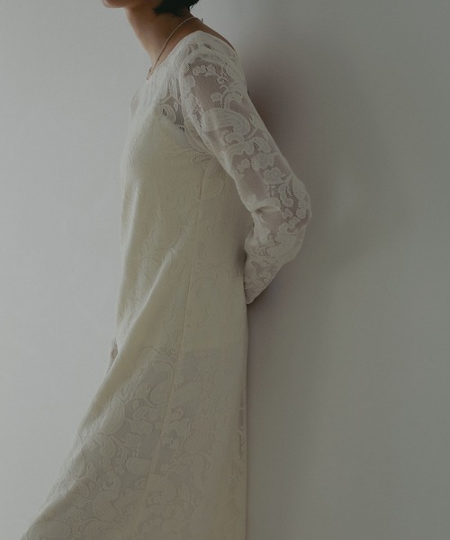 A part by(アパートバイ)の「ペイズリーレースワンピース(ワンピース・レディース・アイボリー/ブラック・FREE)」の22枚目の写真