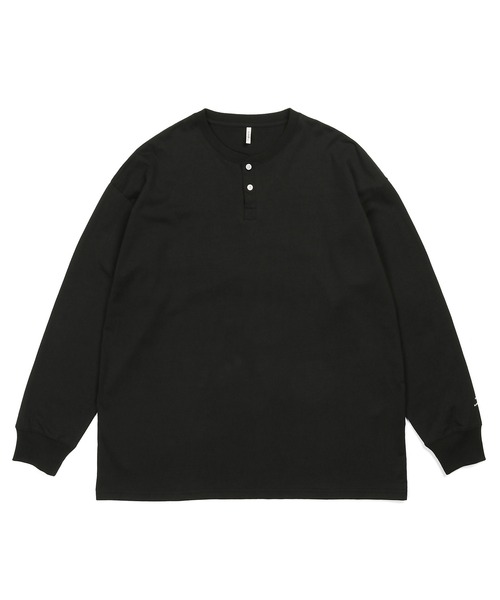 8oz HEAVY WEIGHT OVER SIZE L/SL HENLEY TEE：8オンス ヘビーウェイト