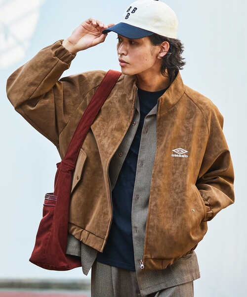 UMBRO/アンブロ SP Brushed Stand Collar Blouson/別注 ブラッシュド