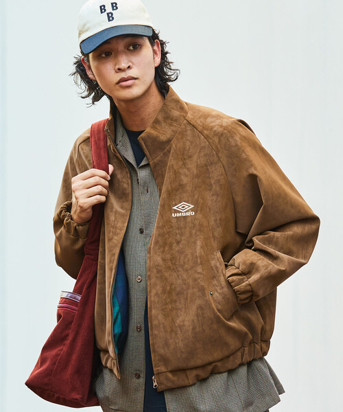 UMBRO（アンブロ）の「UMBRO/アンブロ 【新色追加】SP Brushed Stand Collar Blouson/別注 ブラッシュド スタンドカラー ブルゾン（ブルゾン・メンズ・ブラック/ダークブラウン/ブラウン/ライトベージュ/チャコールグレー・MEDIUM/LARGE/X-LARGE）」の15枚目の写真