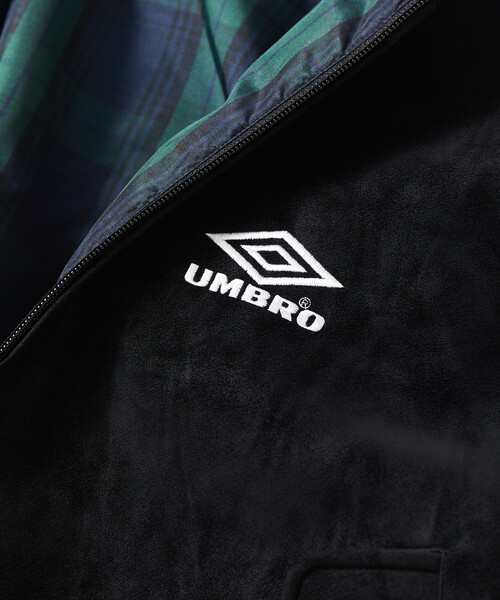 UMBRO ブラッシュドスタンドカラーブルゾン　ダークブラウン UMBRO（アンブロ）の「UMBRO/アンブロ SP Brushed Stand Collar