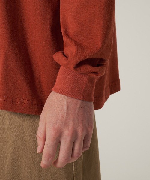 Eddie Bauer(エディーバウアー)の「ワンポイント ポケット 長袖 Tシャツ(Tシャツ/カットソー・メンズ・ブラック/セージグリーン/ネイビー/ホワイト/ダークオレンジ/ダークベージュ・S/M/L/XL/XXL)」の20枚目の写真