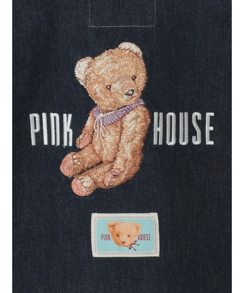 PINK HOUSE（ピンクハウス）の「テディベア刺繍デニムベスト（ベスト・レディース・ネイビー/ブラック/カーキ/ブルー・MEDIUM/LARGE）」の21枚目の写真