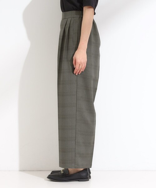 DRESKIP（ドレスキップ）の「【S-LL/セットアップ可/洗濯後しわになりにくい】きちんと見え タックワイドパンツ（その他パンツ・レディース・ダークブラウン/グレー系1/グレー・01/02/03/04）」の12枚目の写真