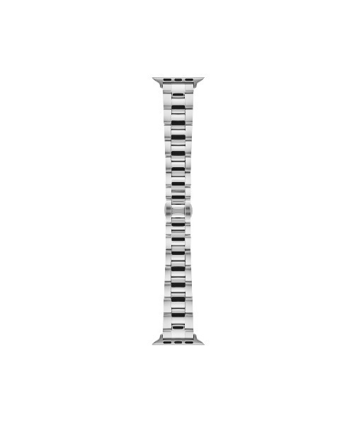 Daniel Wellington(ダニエルウェリントン)の「アップルウォッチ メッシュストラップ Smart Watch Link Strap 20mm シルバー/ブラック(アナログ腕時計・レディース・シルバー/ブラック・20mm)」の2枚目の写真