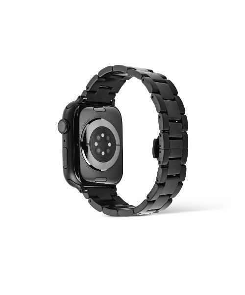 Daniel Wellington(ダニエルウェリントン)の「アップルウォッチ メッシュストラップ Smart Watch Link Strap 20mm シルバー/ブラック(アナログ腕時計・レディース・シルバー/ブラック・20mm)」の5枚目の写真