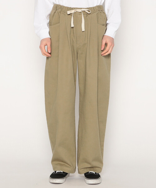 MEN'S HEAVY TWILL 2TUCK EASY PANTS（その他パンツ）｜DANTON