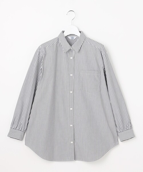 J.PRESS Ladies（J.プレス レディス）の「エステネージュストライプ シャツ ブラウス（シャツ/ブラウス・レディース・ネイビー系1/ふじ色系2/ブラック系1・XS）」の16枚目の写真