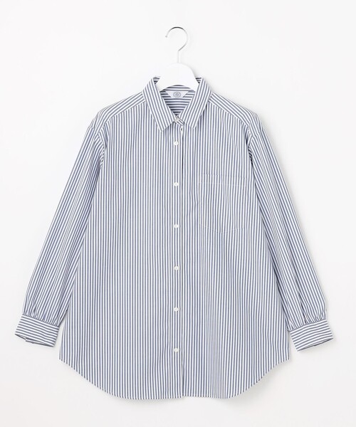 J.PRESS Ladies（J.プレス レディス）の「エステネージュストライプ シャツ ブラウス（シャツ/ブラウス・レディース・ネイビー系1/ふじ色系2/ブラック系1・XS）」の18枚目の写真