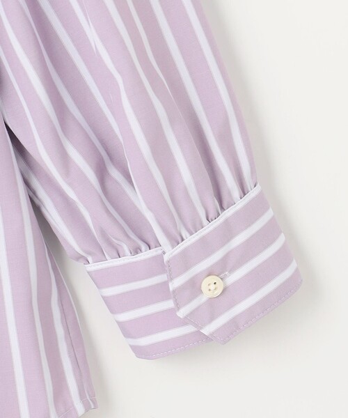 J.PRESS Ladies（J.プレス レディス）の「エステネージュストライプ シャツ ブラウス（シャツ/ブラウス・レディース・ネイビー系1/ふじ色系2/ブラック系1・XS）」の8枚目の写真