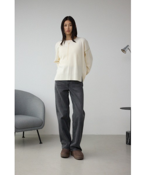 AZUL by moussy(アズールバイマウジー)の「厚底ムートンショートブーツ(ブーツ・レディース・ブラウン/ブラック/ベージュ・SMALL/MEDIUM/LARGE)」の8枚目の写真