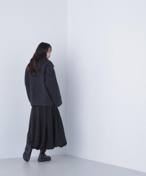 NATURAL BEAUTY BASIC(ナチュラルビューティーベーシック)の「◇ウーリーフォルムハーフコート(ピーコート・レディース・チャコールグレー/グレー/ピンク・SMALL/MEDIUM)」の10枚目の写真