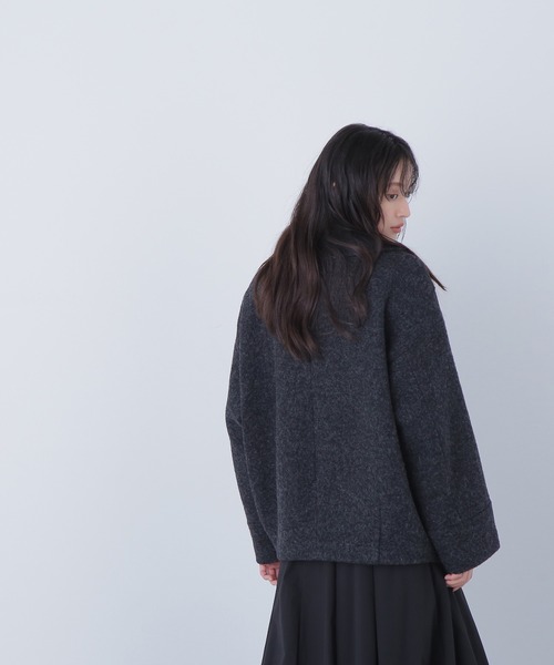 ◇ウーリーフォルムハーフコート（ピーコート）｜NATURAL BEAUTY BASIC