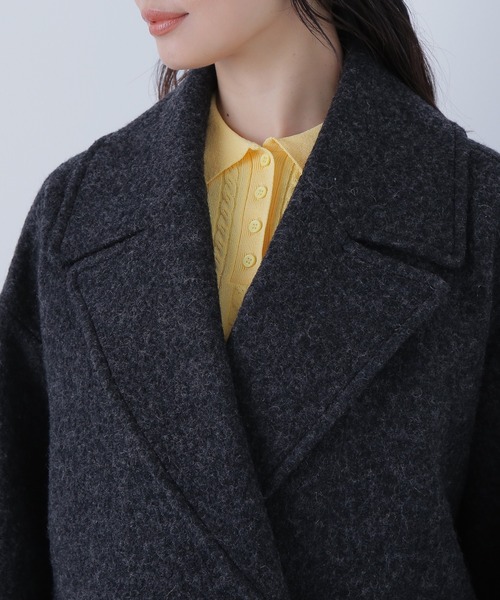 ◇ウーリーフォルムハーフコート（ピーコート）｜NATURAL BEAUTY BASIC
