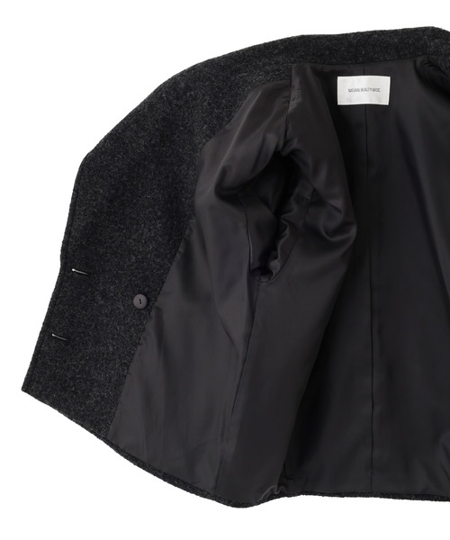 ◇ウーリーフォルムハーフコート（ピーコート）｜NATURAL BEAUTY BASIC