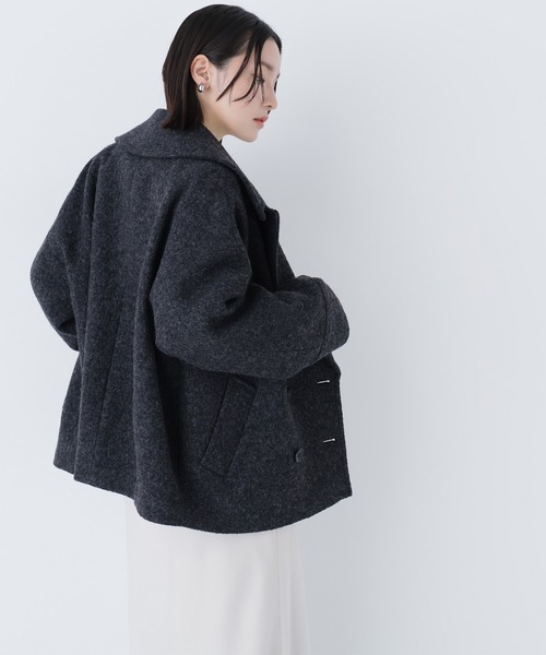 ◇ウーリーフォルムハーフコート（ピーコート）｜NATURAL BEAUTY