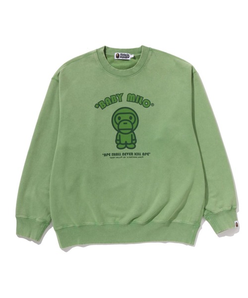 GARMENT DYE BABY MILO RELAXED FIT CREWNECK SWEATSHIRT（スウェット
