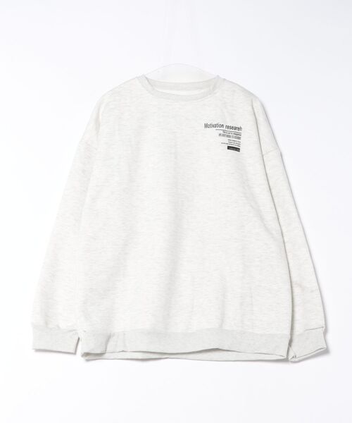 Lace Ladies（レースレディース）の「クルーネック バックプリント オーバーサイズ スウェット プルオーバー（スウェット・レディース・ブラック/ダークグレー/ライトグレー・XL/M）」の9枚目の写真