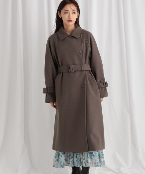 mysty woman（ミスティウーマン）の「3WAYスタンドネックコート 571501（チェスターコート・レディース・チャコールグレー/アイボリー/ブラック/グレイッシュベージュ/ホワイト・SMALL/MEDIUM）」の8枚目の写真