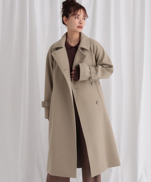 【最新定価33000円定価以下】イノセントワールド ペチコート新品未使用タグ付き 千鳥チェックチェスターコート【洗える】（チェスターコート） | index