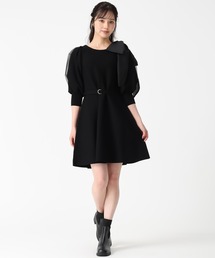 31 Sons de mode | 2025秋冬新作 肩リボンミニニットワンピース(ワンピース)