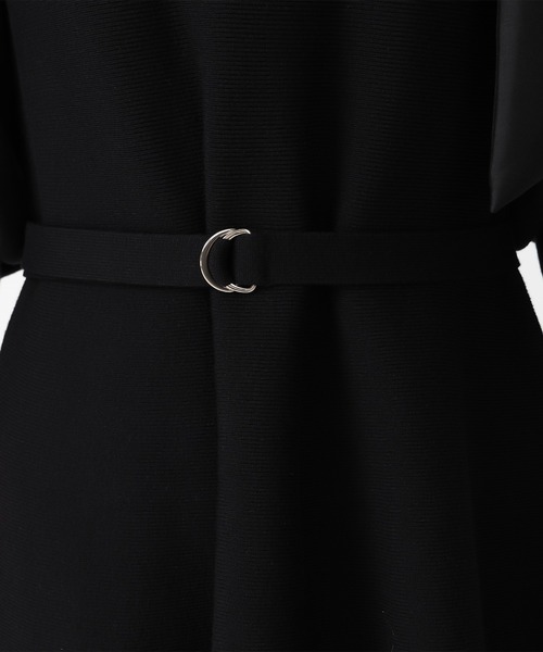 31 Sons de mode（トランテアン　ソン　ドゥ　モード）の「2025秋冬新作 肩リボンミニニットワンピース（ワンピース・レディース・ブラウン/ブラック・ﾌﾘ-）」の7枚目の写真