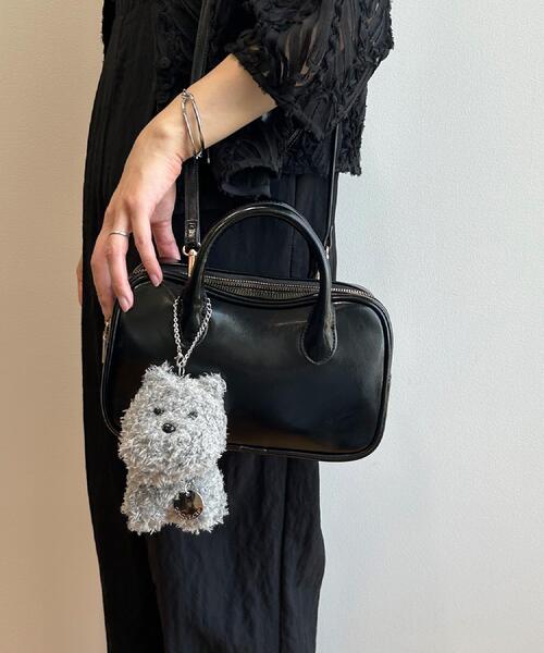 OPAQUE.CLIP（オペークドットクリップ）の「DOGファミリードールチャーム（チャーム・レディース・オフホワイト/ダークブラウン/グレー・00）」の4枚目の写真