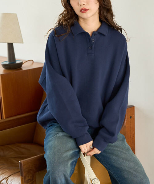 限定展開 ポロ襟 スウェット プルオーバー（スウェット）｜FREAK'S