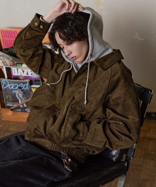 Bleme リラクシー スタンドネック コーデュロイ ブルゾン リラクシー スタンドネック コーデュロイ ブルゾン / スイングトップ