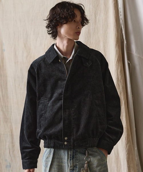 Bleme（ブレム）の「リラクシー スタンドネック コーデュロイ ブルゾン / スイングトップ（ブルゾン・メンズ・ブラック/ブラウン・XL/L/M/S）」の5枚目の写真