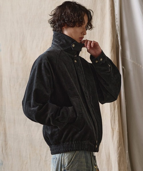 Bleme リラクシー スタンドネック コーデュロイ ブルゾン リラクシー スタンドネック コーデュロイ ブルゾン / スイングトップ