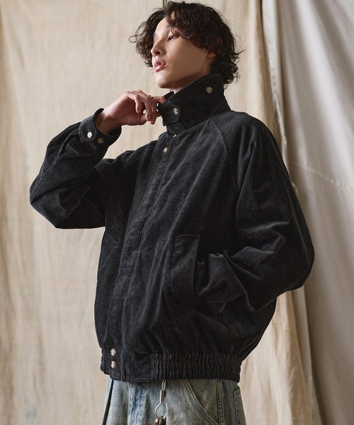 Bleme（ブレム）の「リラクシー スタンドネック コーデュロイ ブルゾン / スイングトップ（ブルゾン・メンズ・ブラック/ブラウン・XL/L/M/S）」の16枚目の写真