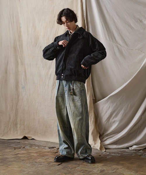 Bleme（ブレム）の「リラクシー スタンドネック コーデュロイ ブルゾン / スイングトップ（ブルゾン・メンズ・ブラック/ブラウン・XL/L/M/S）」の21枚目の写真